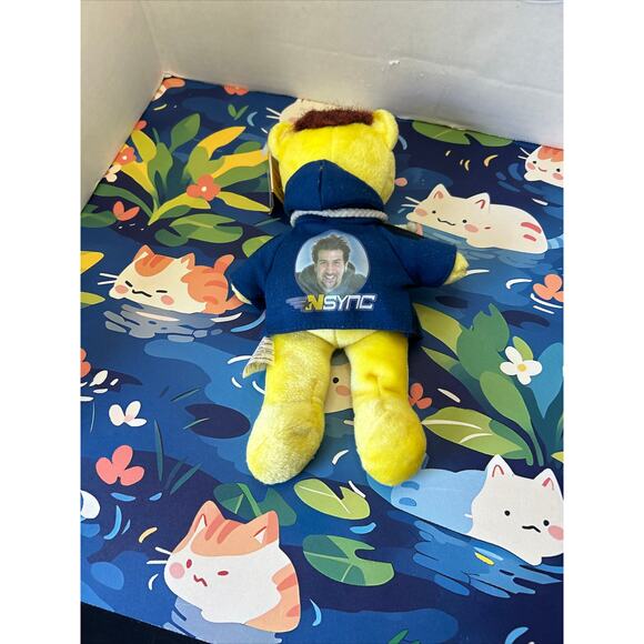 Limited Edition Rare Bear N Sync Beanie Plush Stuffed Animal Joey Yellow Bear - Picture 10 of 12